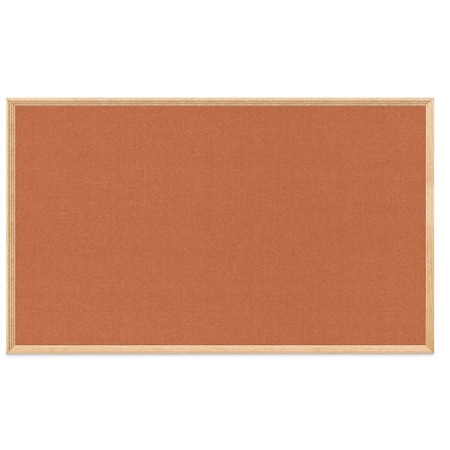 United Visual Products Decor Wood Combo Board, 72"x48", Cherry/White Porcelain & Pearl UV705DEFAB-CHERRY-WHTPORC-PEARL